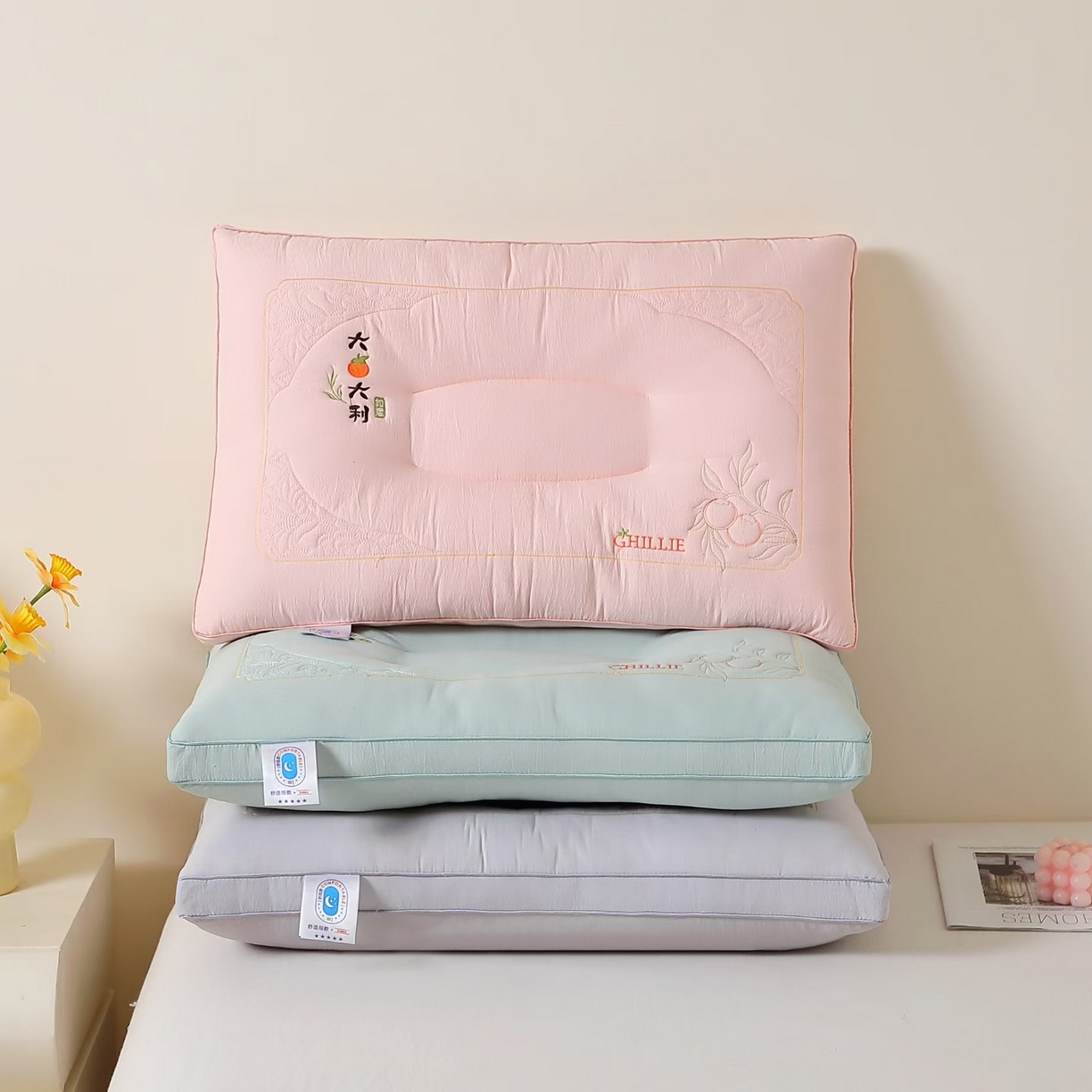 露函家居 2025新款大橘大利枕头枕芯 组合图仅供展示不可下单