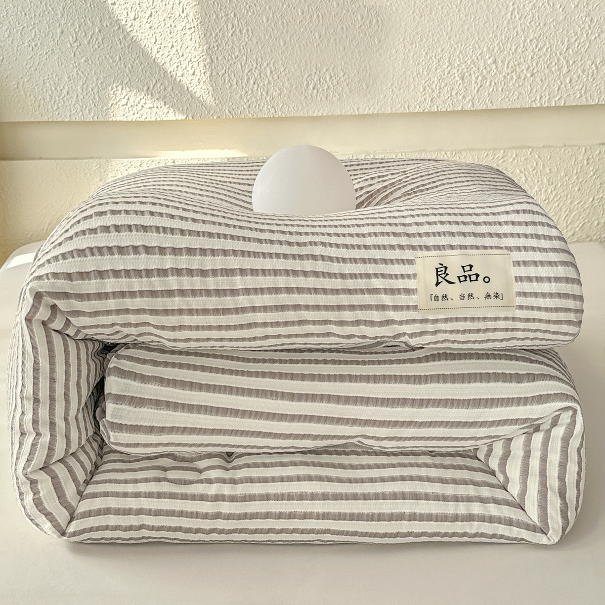 91家纺网 家纺一手货源 找家纺 尊妙被业 2025新款新疆棉花被冬被春秋被被子被芯-良品色织彩条款 良品色织-彩条卡