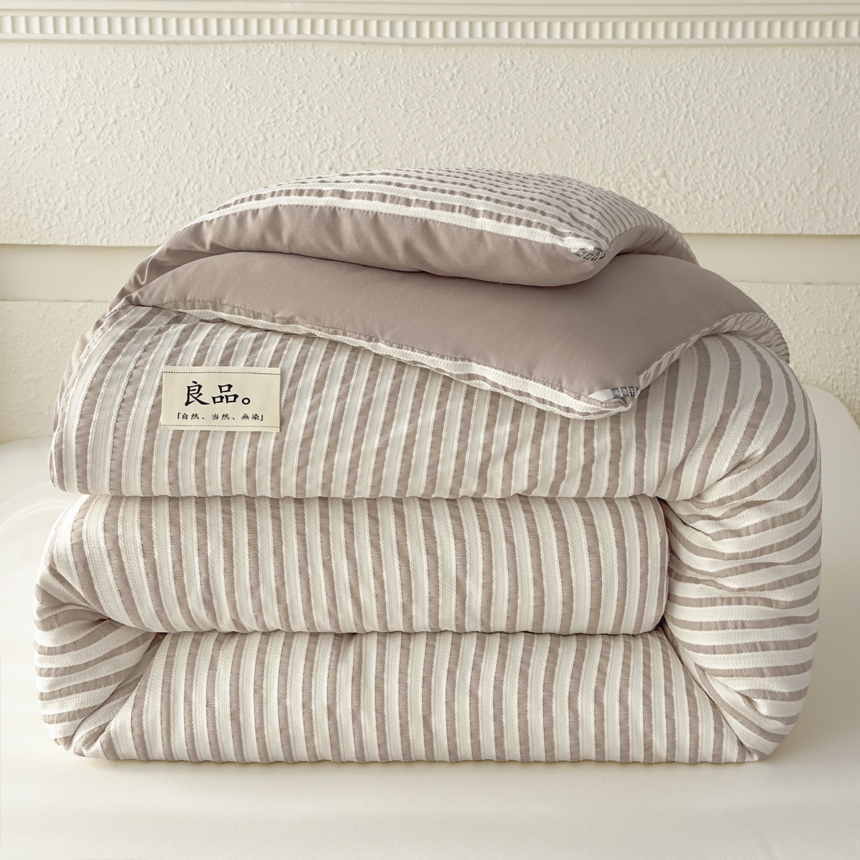91家纺网 家纺一手货源 找家纺 尊妙被业 2025新款新疆棉花被冬被春秋被被子被芯-良品色织彩条款 良品色织-彩条卡