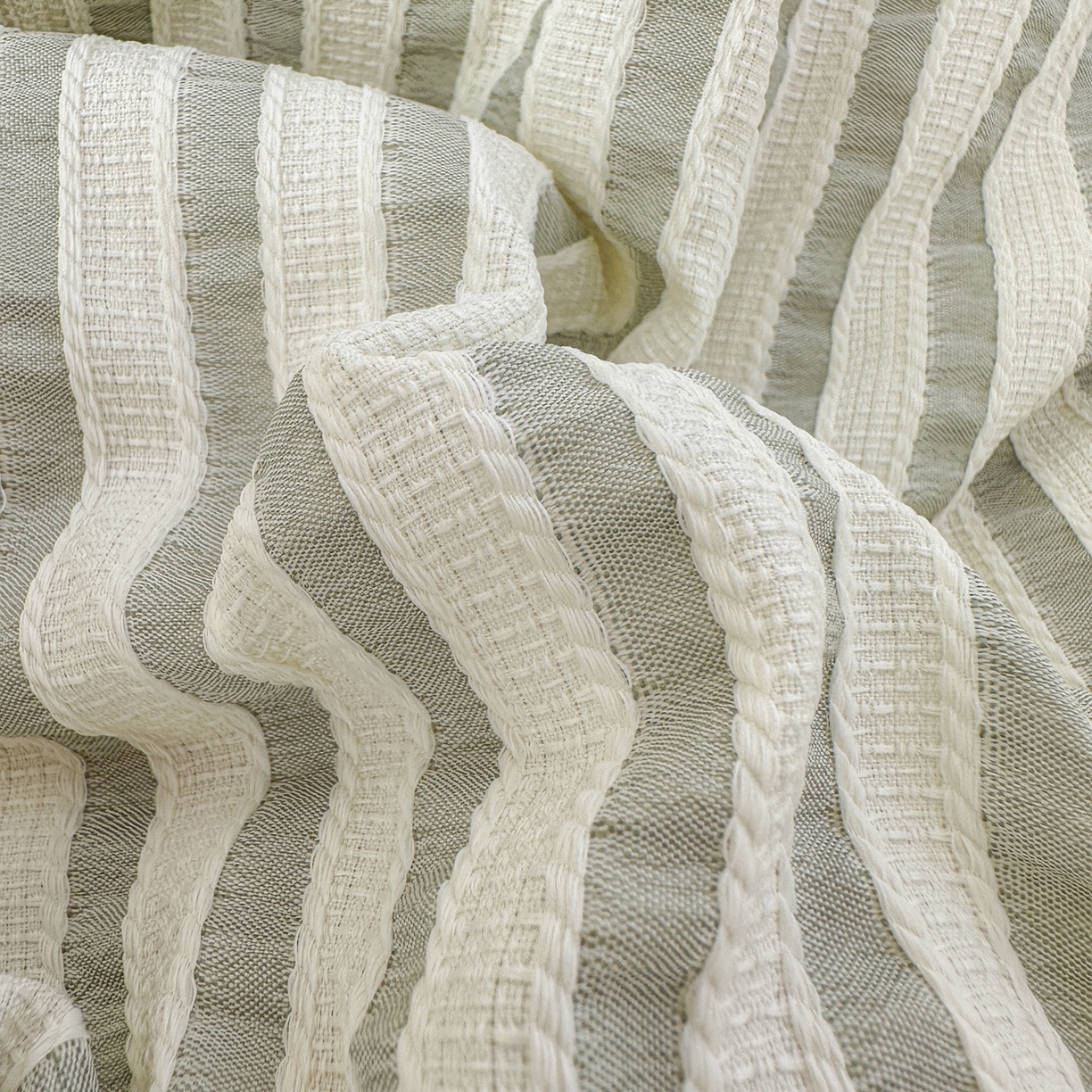 91家纺网 家纺一手货源 找家纺 尊妙被业 2025新款新疆棉花被冬被春秋被被子被芯-良品色织彩条款 良品色织-彩条绿