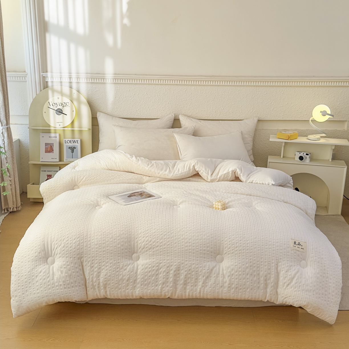 91家纺网 家纺一手货源 找家纺 尊妙被业 2025新款新疆棉花被冬被春秋被被子被芯-良品色织彩条款 良品色织-彩条白