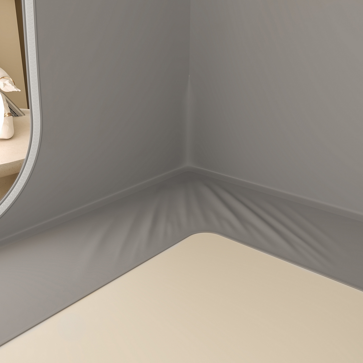 91家纺网 家纺一手货源 找家纺 海虹蚊帐 2025新款免安装保暖遮光钢丝蚊帐 浅灰加厚回底