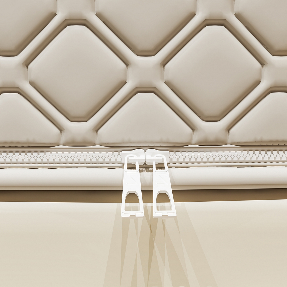 91家纺网 家纺一手货源 找家纺 海虹蚊帐 2025新款免安装保暖遮光钢丝蚊帐 浅米咖夹棉特厚全底