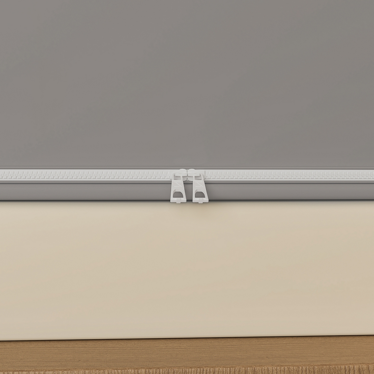 91家纺网 家纺一手货源 找家纺 海虹蚊帐 2025新款免安装保暖遮光钢丝蚊帐 浅灰加厚全底