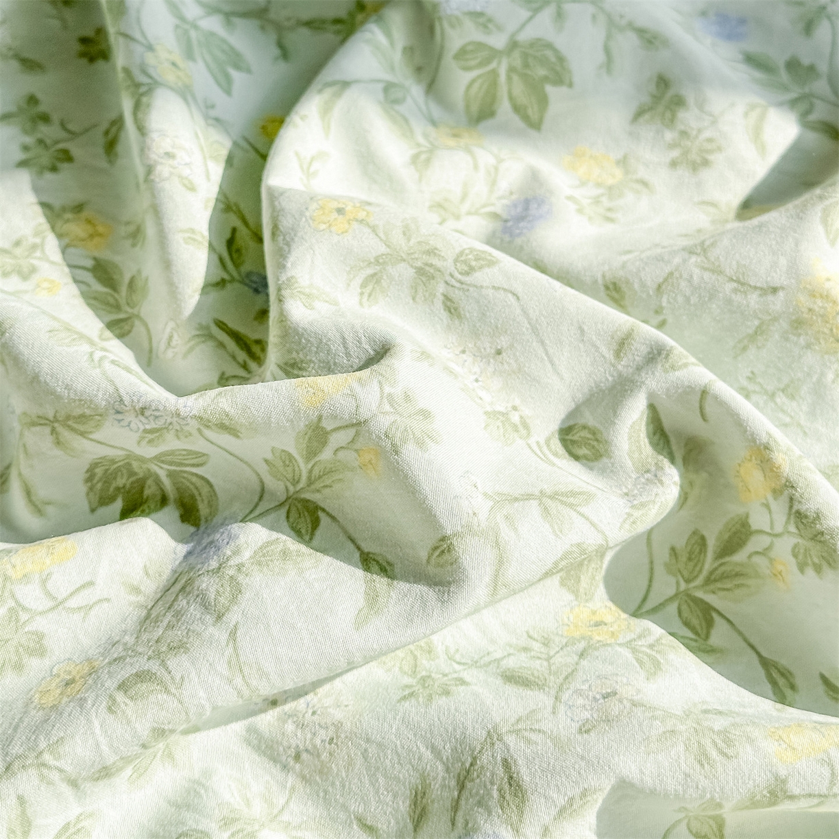 91家纺网 家纺一手货源 找家纺 梦庭帛美 2026新款云朵A类三层纱印花四件套（提供买家秀） 知否咖