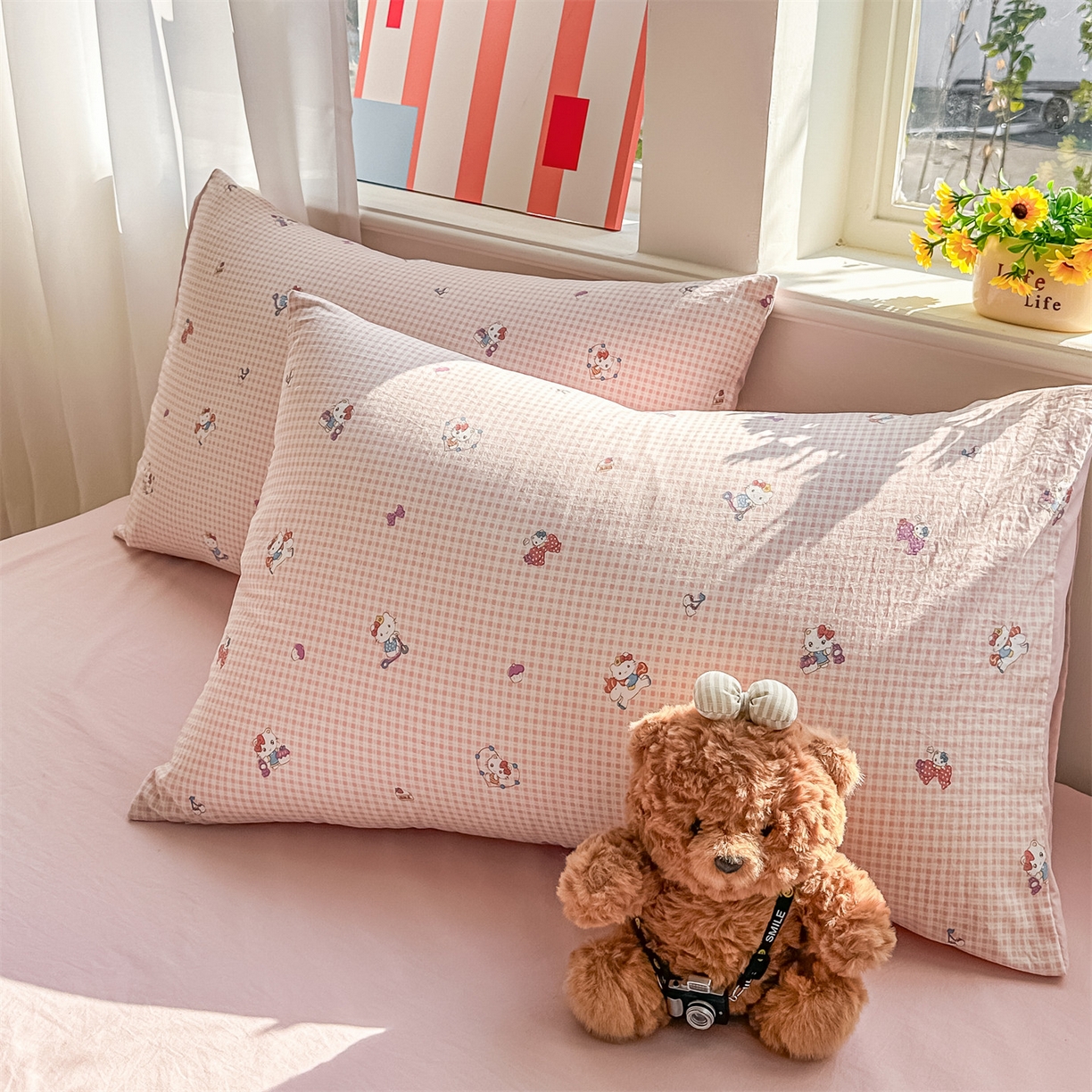 91家纺网 家纺一手货源 找家纺 （总）梦庭帛美 2026新款云朵A类三层纱印花四件套（提供买家秀）