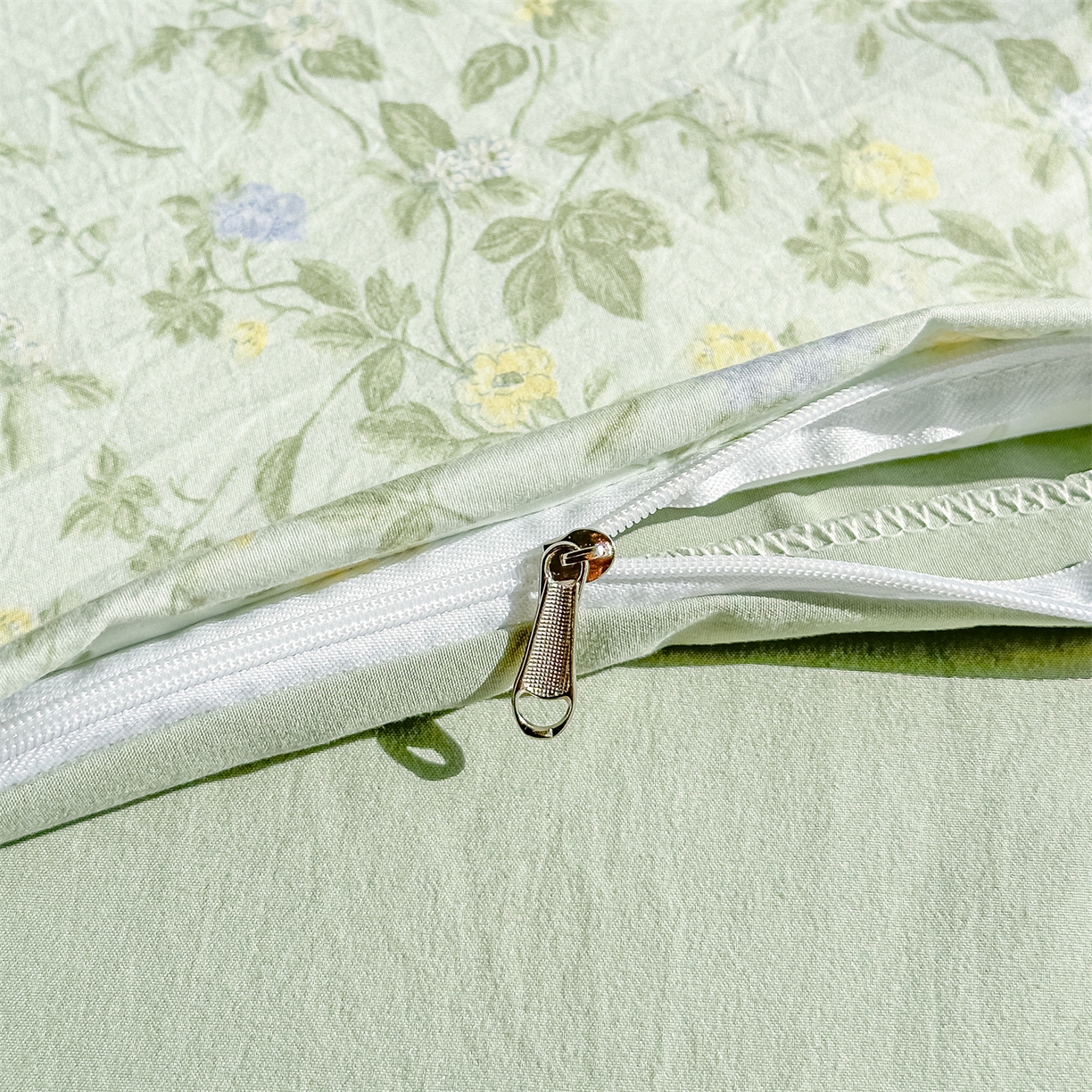 91家纺网 家纺一手货源 找家纺 梦庭帛美 2026新款云朵A类三层纱印花四件套（提供买家秀） 知否咖