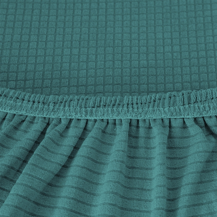 91家纺网 家纺一手货源 找家纺 壹零特色家纺 2025新款弹力玉米粒防水华夫格头枕椅套 豪华办公椅子套 翠绿