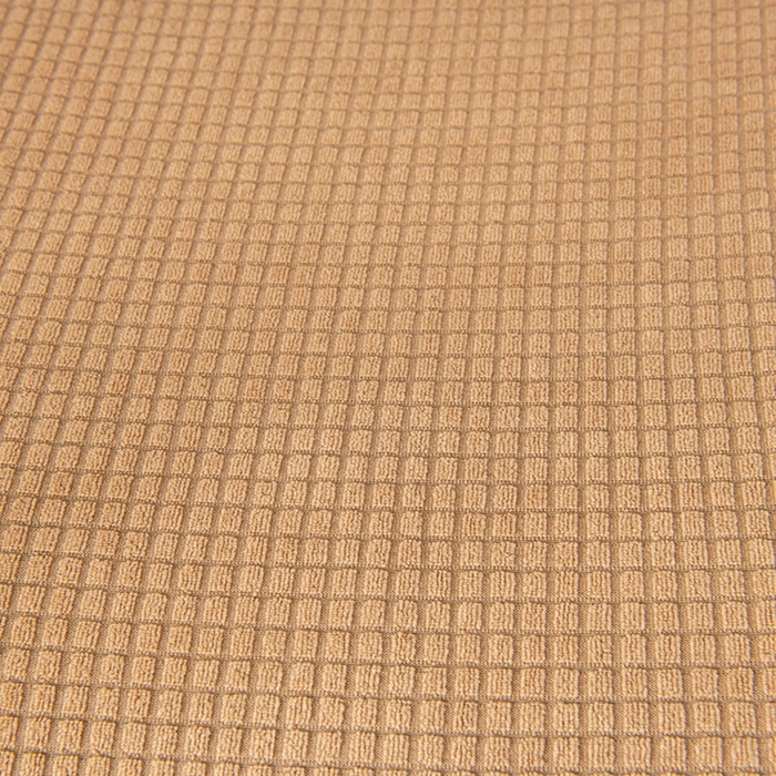 91家纺网 家纺一手货源 找家纺 壹零特色家纺 2025新款弹力玉米粒防水华夫格头枕椅套 豪华办公椅子套 奶茶色