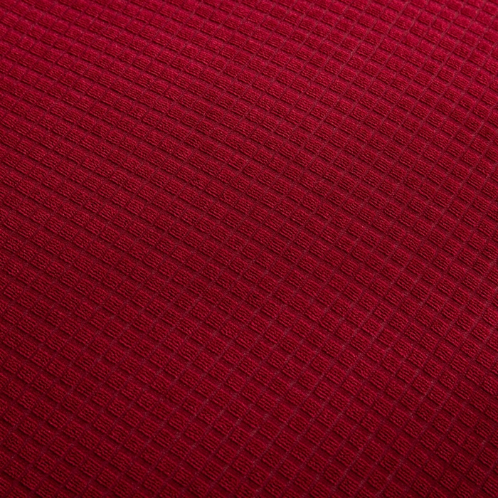 91家纺网 家纺一手货源 找家纺 壹零特色家纺 2025新款弹力玉米粒防水华夫格头枕椅套 豪华办公椅子套 酒红