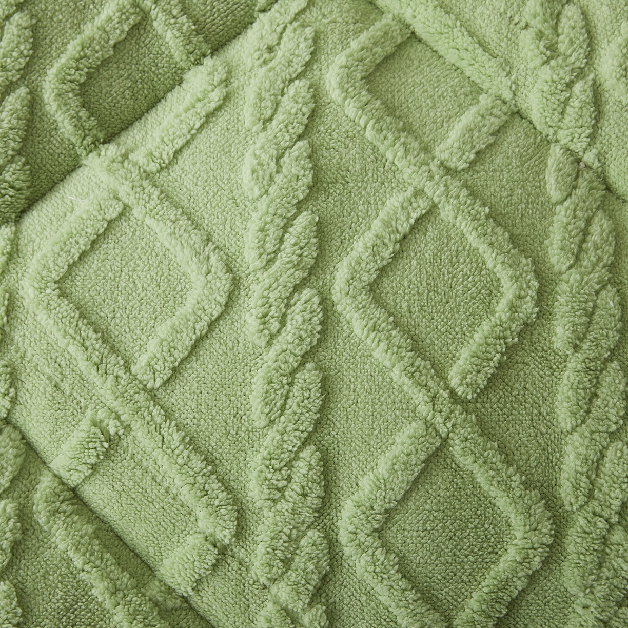 91家纺网 家纺一手货源 找家纺 晓时候 2025新款塔芙绒冬被羊羔绒北极绒加厚被子被芯 果绿