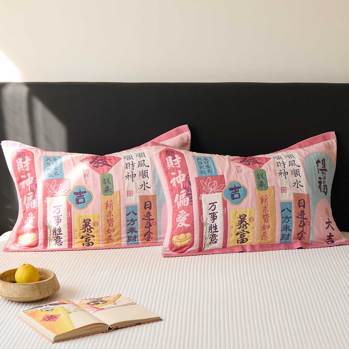 91家纺网 家纺一手货源 找家纺 （总）沐瑟家纺 2025新款纯棉纱布枕巾八层枕巾-發