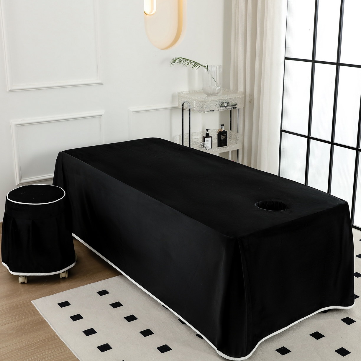 91家纺网 家纺一手货源 找家纺 （总）千姿坊美 容床罩 2025新款秋冬美 容床罩四件套-绮梦花园