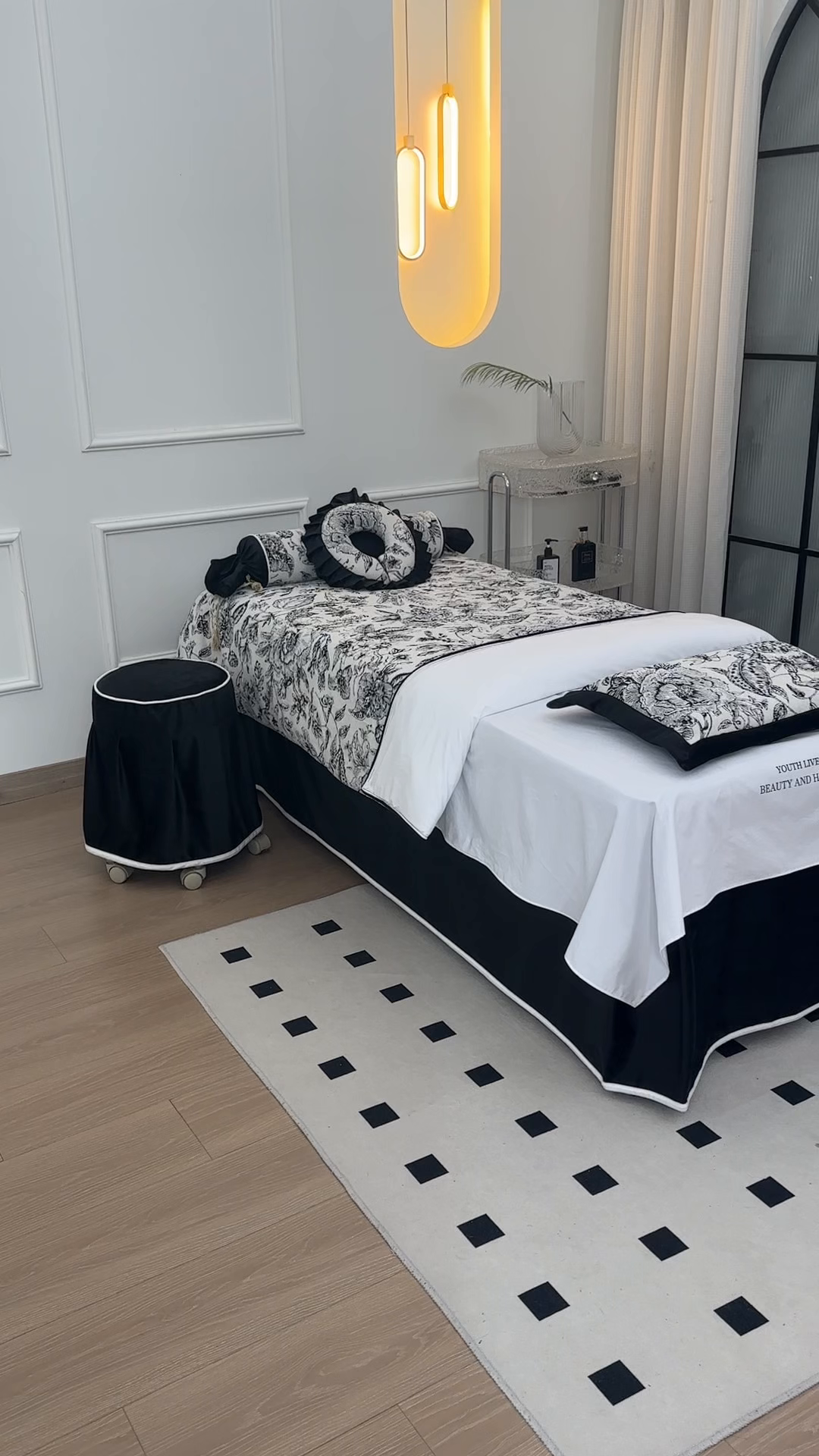 91家纺网 家纺一手货源 找家纺 （总）千姿坊美 容床罩 2025新款秋冬美 容床罩四件套-绮梦花园