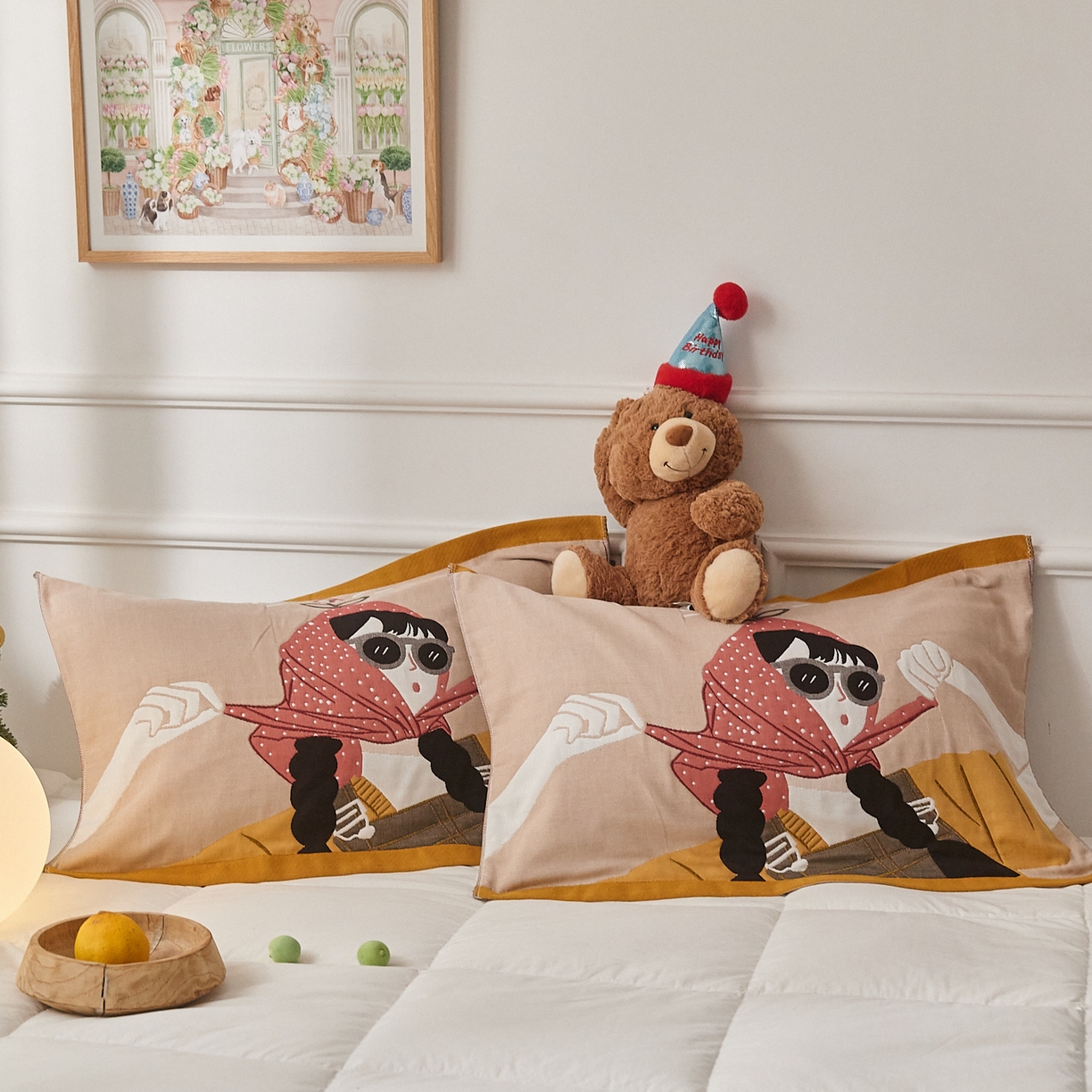 91家纺网 家纺一手货源 找家纺 沐瑟家纺 2025新款纯棉纱布枕巾八层枕巾-發 模特女