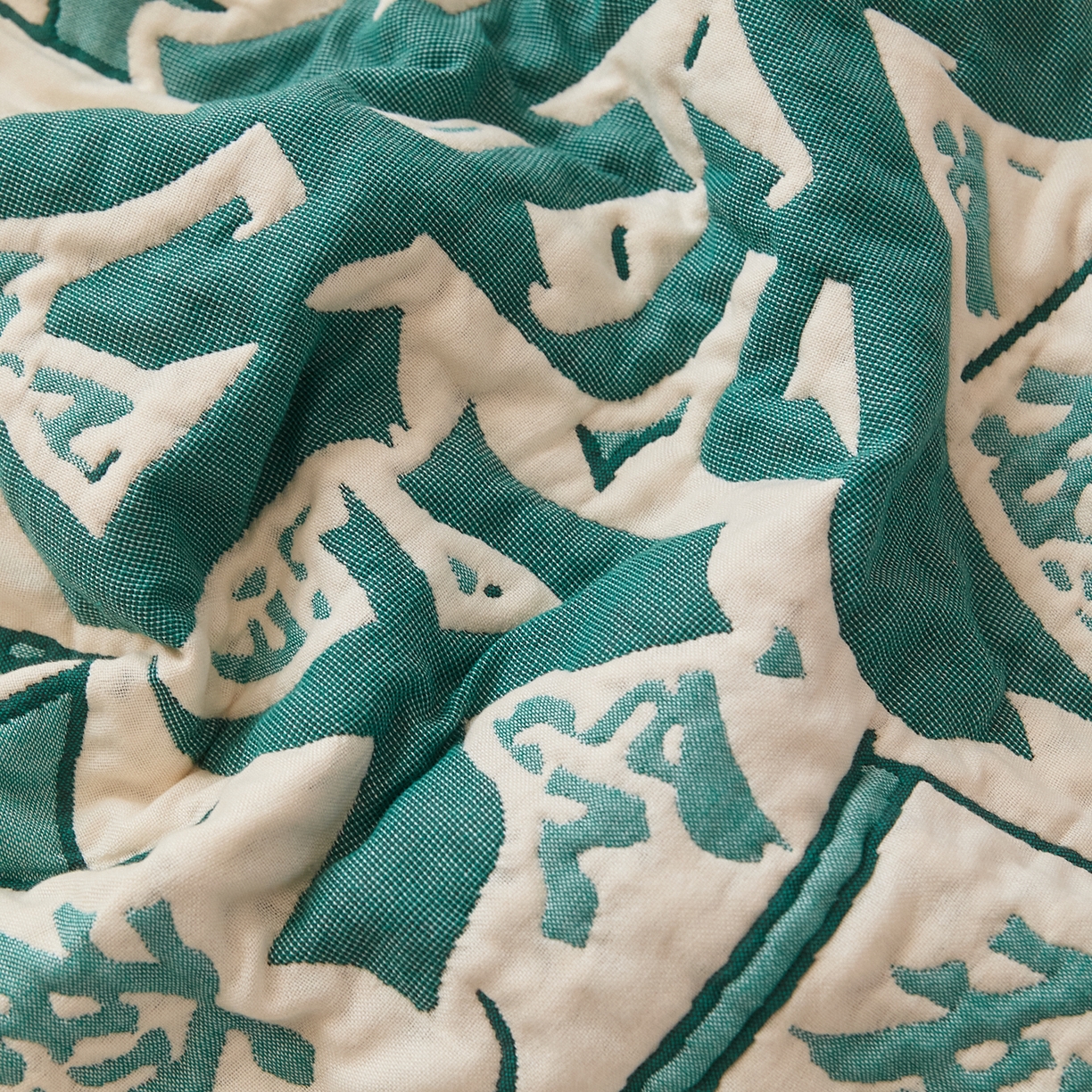 91家纺网 家纺一手货源 找家纺 沐瑟家纺 2025新款花边枕巾 发财-绿