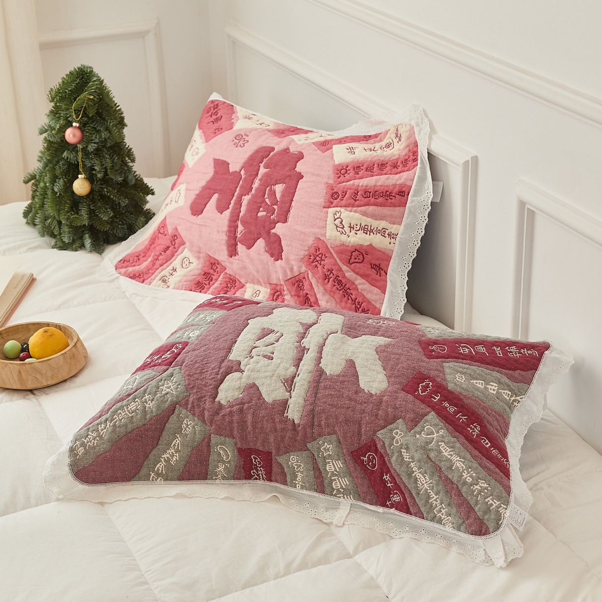 91家纺网 家纺一手货源 找家纺 沐瑟家纺 2025新款花边枕巾 顺