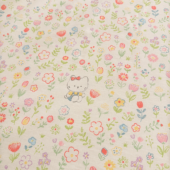 91家纺网 家纺一手货源 找家纺 名优家纺 2026新款12868全棉小清新印花四件套单品系列-床裙三件套 动物花园