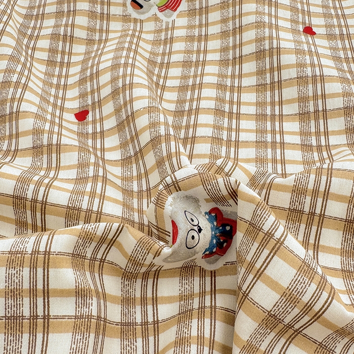 91家纺网 家纺一手货源 找家纺 名优家纺 2026新款12868全棉小清新印花四件套单品系列-床裙三件套 帽子比熊