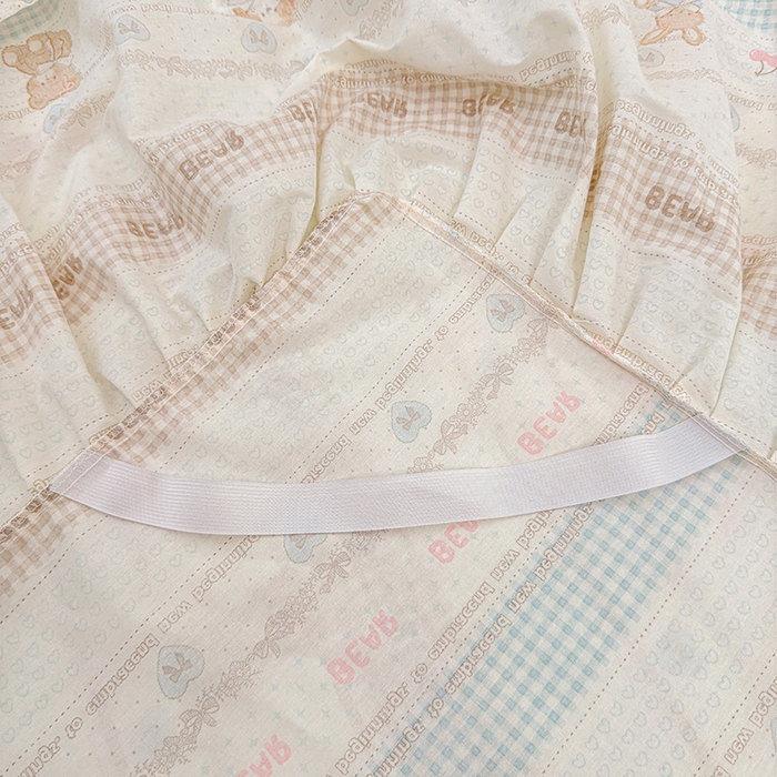 91家纺网 家纺一手货源 找家纺 名优家纺 2026新款12868全棉小清新印花四件套单品系列-床裙三件套 西西莉亚