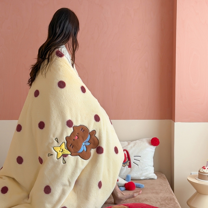 91家纺网 家纺一手货源 找家纺 （总）桔子家纺 2025秋冬新款兔兔绒美式复古系列四件套