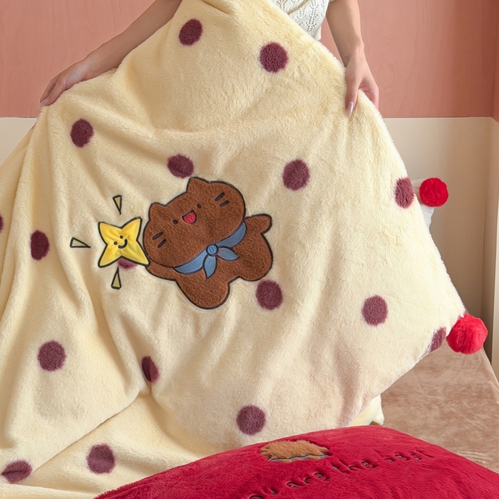 91家纺网 家纺一手货源 找家纺 桔子家纺 2025秋冬新款兔兔绒美式复古系列四件套 coco可可（四件套）