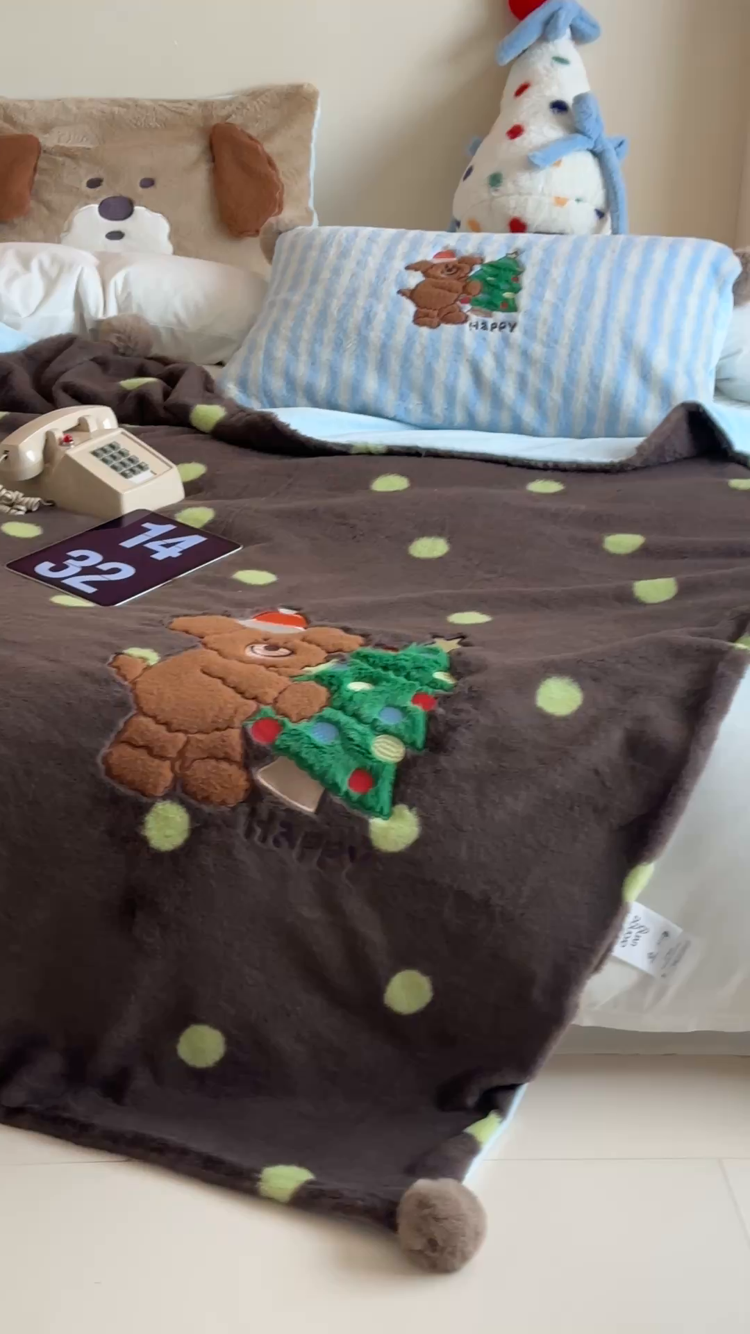 91家纺网 家纺一手货源 找家纺 桔子家纺 2025新款秋冬兔兔美式复古兔兔皮草毯毯子多功能盖毯 查理（毯子）