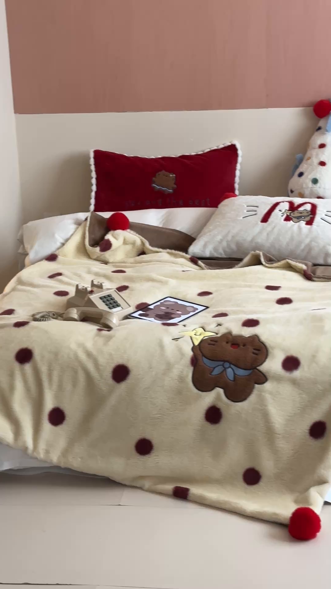 91家纺网 家纺一手货源 找家纺 桔子家纺 2025新款秋冬兔兔美式复古兔兔皮草毯毯子多功能盖毯 coco可可（毯子）