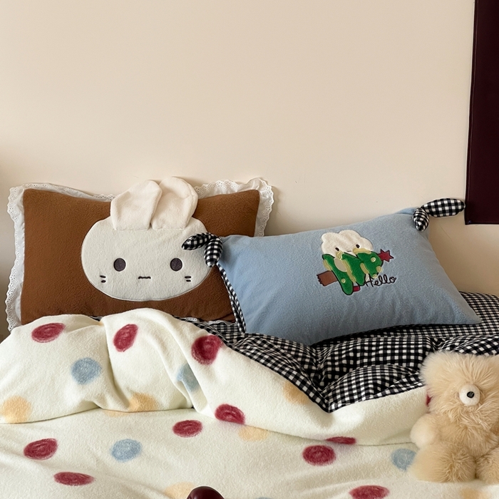 91家纺网 家纺一手货源 找家纺 （总）桔子家纺 2025秋冬新款羊毛绒mi兔系列四件套