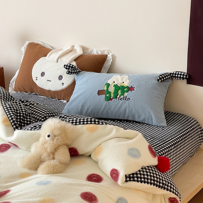 91家纺网 家纺一手货源 找家纺 （总）桔子家纺 2025秋冬新款羊毛绒mi兔系列四件套