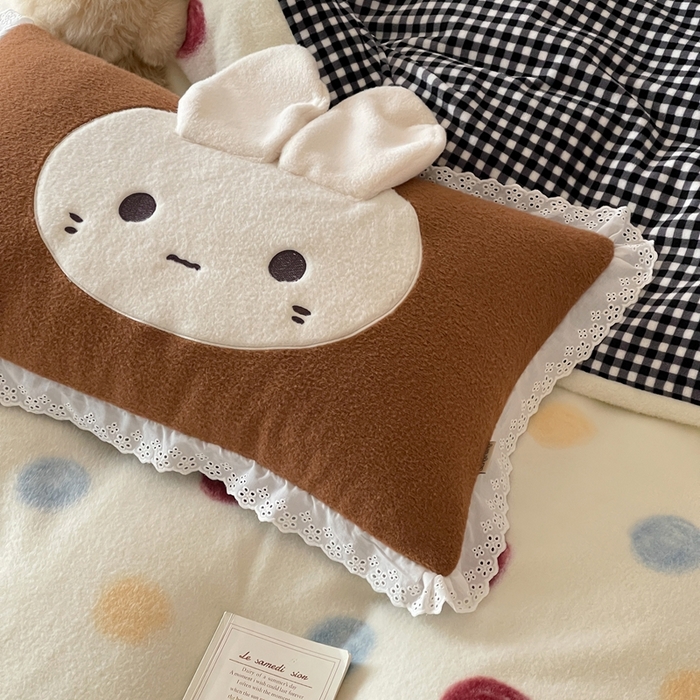 91家纺网 家纺一手货源 找家纺 （总）桔子家纺 2025秋冬新款羊毛绒mi兔系列四件套