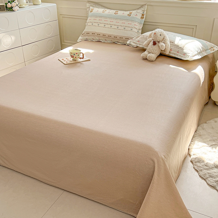 91家纺网 家纺一手货源 找家纺 名优家纺 2026新款12868全棉小清新印花四件套单品系列-单床单 西西莉亚