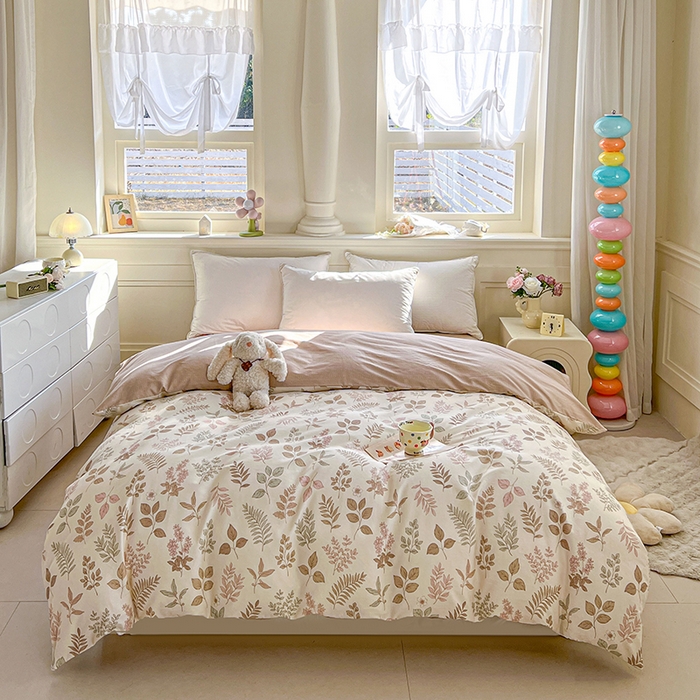 名优家纺 2026新款12868全棉小清新印花四件套单品系列-单被套 夏瑾