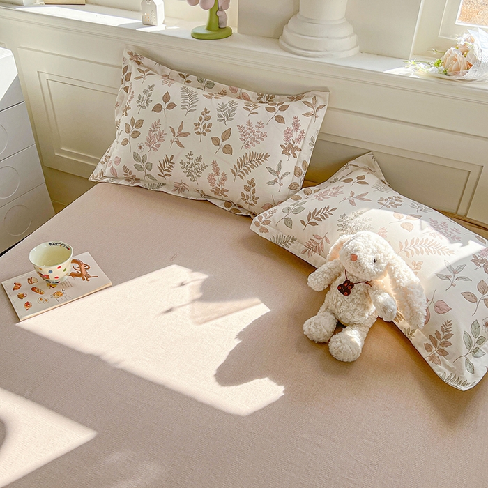 91家纺网 家纺一手货源 找家纺 名优家纺 2026新款12868全棉小清新印花四件套单品系列-单被套 夏瑾