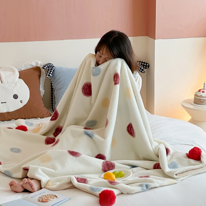 91家纺网 家纺一手货源 找家纺 （总）桔子家纺 2025新款秋冬mi兔羊毛绒系列盖毯毯子多功能盖毯