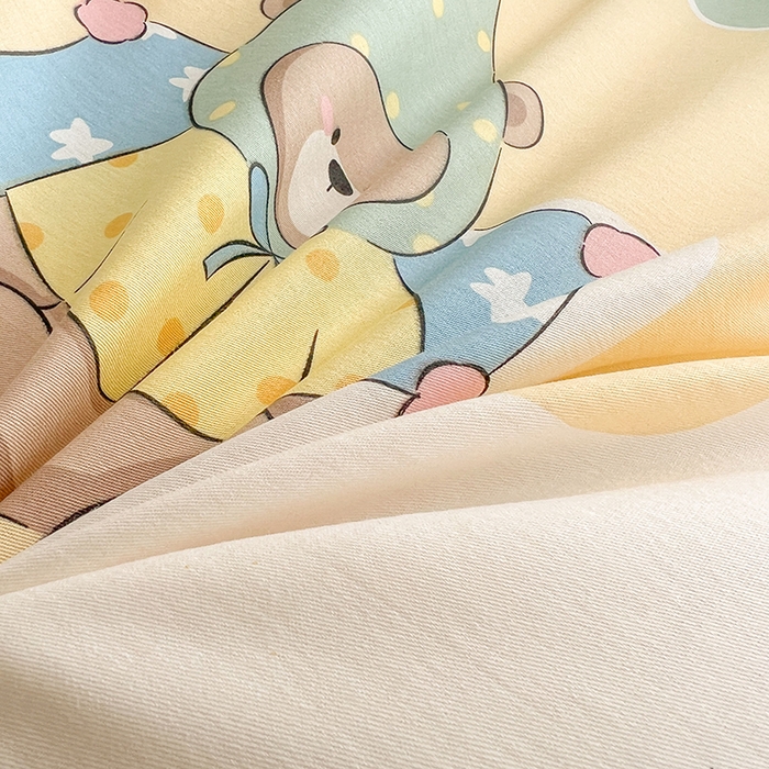 91家纺网 家纺一手货源 找家纺 名优家纺 2026新款12868全棉小清新印花四件套单品系列-四件套 冰激凌派对