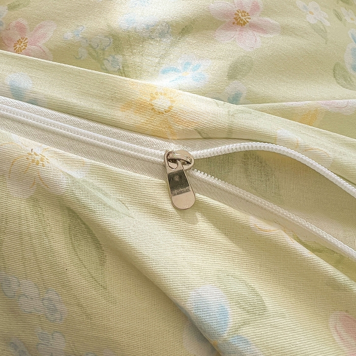 91家纺网 家纺一手货源 找家纺 名优家纺 2026新款12868全棉小清新印花四件套单品系列-四件套 徐徐花开