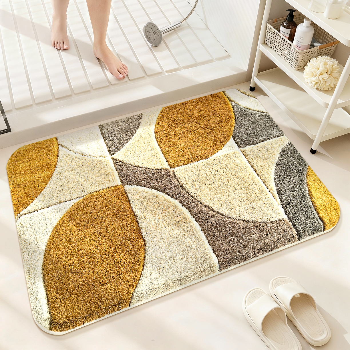 91家纺网 家纺一手货源 找家纺 （总）卡初家居（原微来） 2025新款吸水仿羊绒地垫垫子