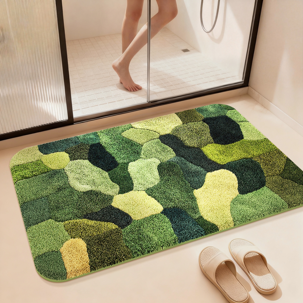 91家纺网 家纺一手货源 找家纺 卡初家居（原微来） 2025新款吸水仿羊绒地垫垫子 XS-137