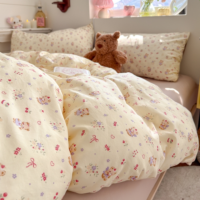 91家纺网 家纺一手货源 找家纺 （总）佳鸿家纺 2026新款【提供买家秀】110克高克重云朵棉四件套学生宿舍三件套床单款床笠款