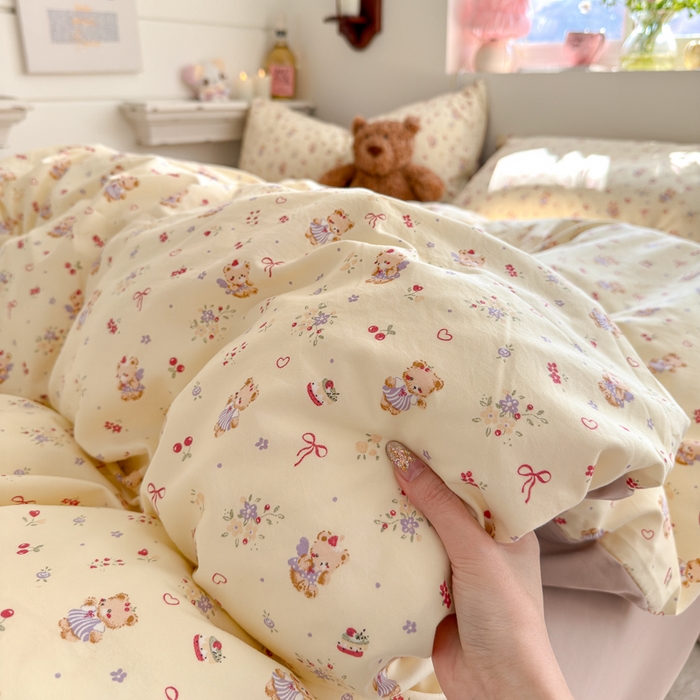 91家纺网 家纺一手货源 找家纺 （总）佳鸿家纺 2026新款【提供买家秀】110克高克重云朵棉四件套学生宿舍三件套床单款床笠款