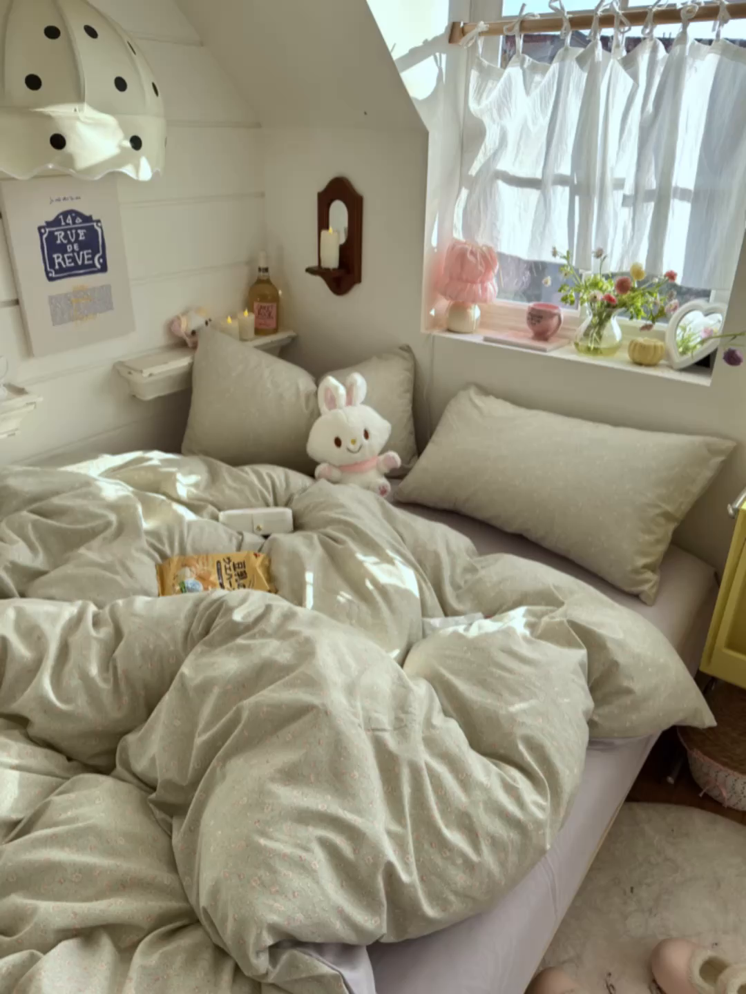 91家纺网 家纺一手货源 找家纺 佳鸿家纺 2026新款【提供买家秀】110克高克重云朵棉四件套学生宿舍三件套床单款床笠款 雾里春芽