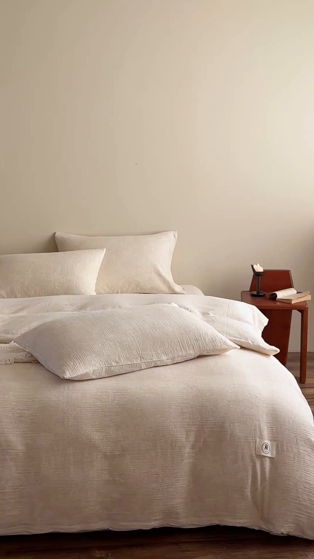 91家纺网 家纺一手货源 找家纺 （总）爱丽丝 2026新款色织提花棉麻四件套-如梦令基础款