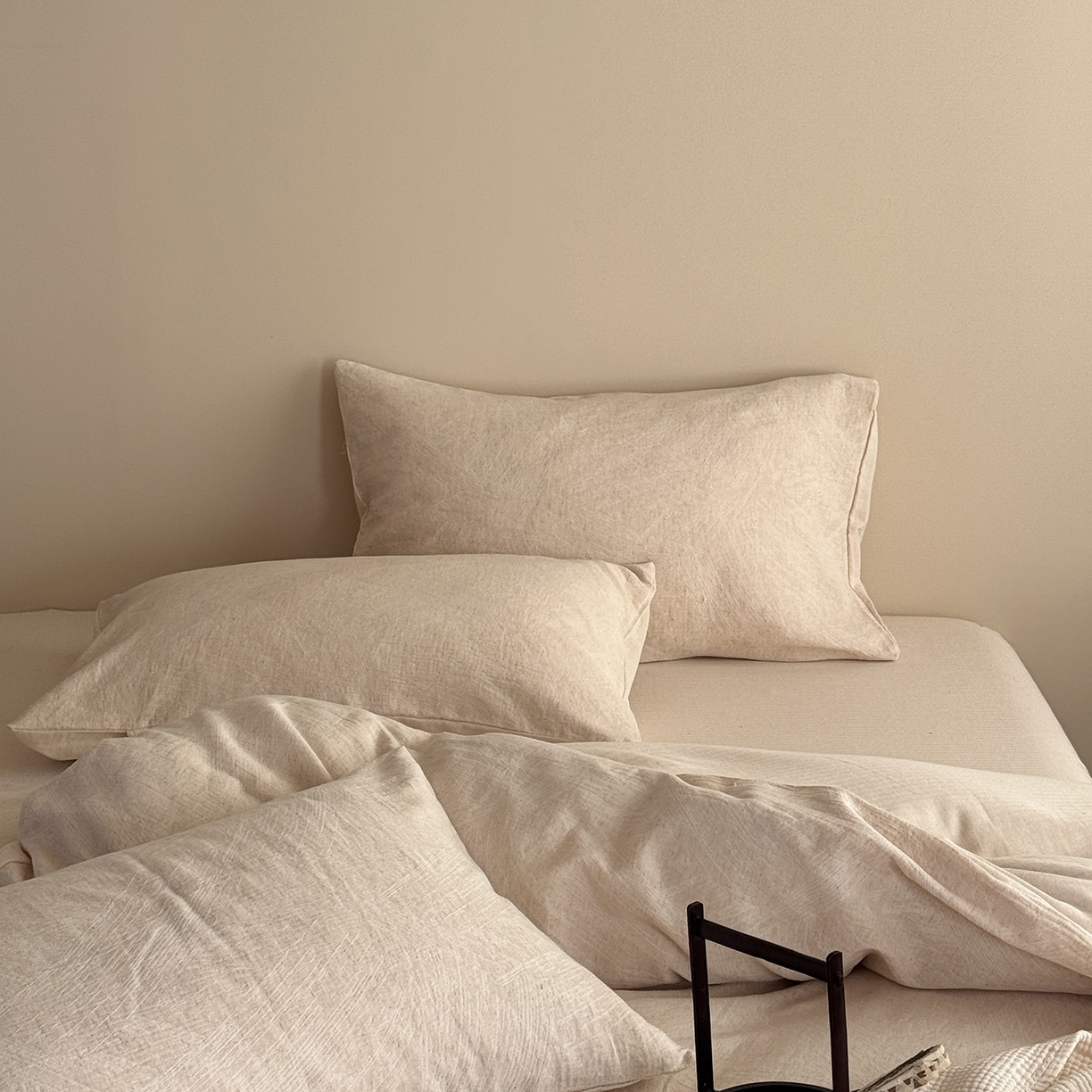 91家纺网 家纺一手货源 找家纺 （总）爱丽丝 2026新款色织提花棉麻四件套-鎏光基础款