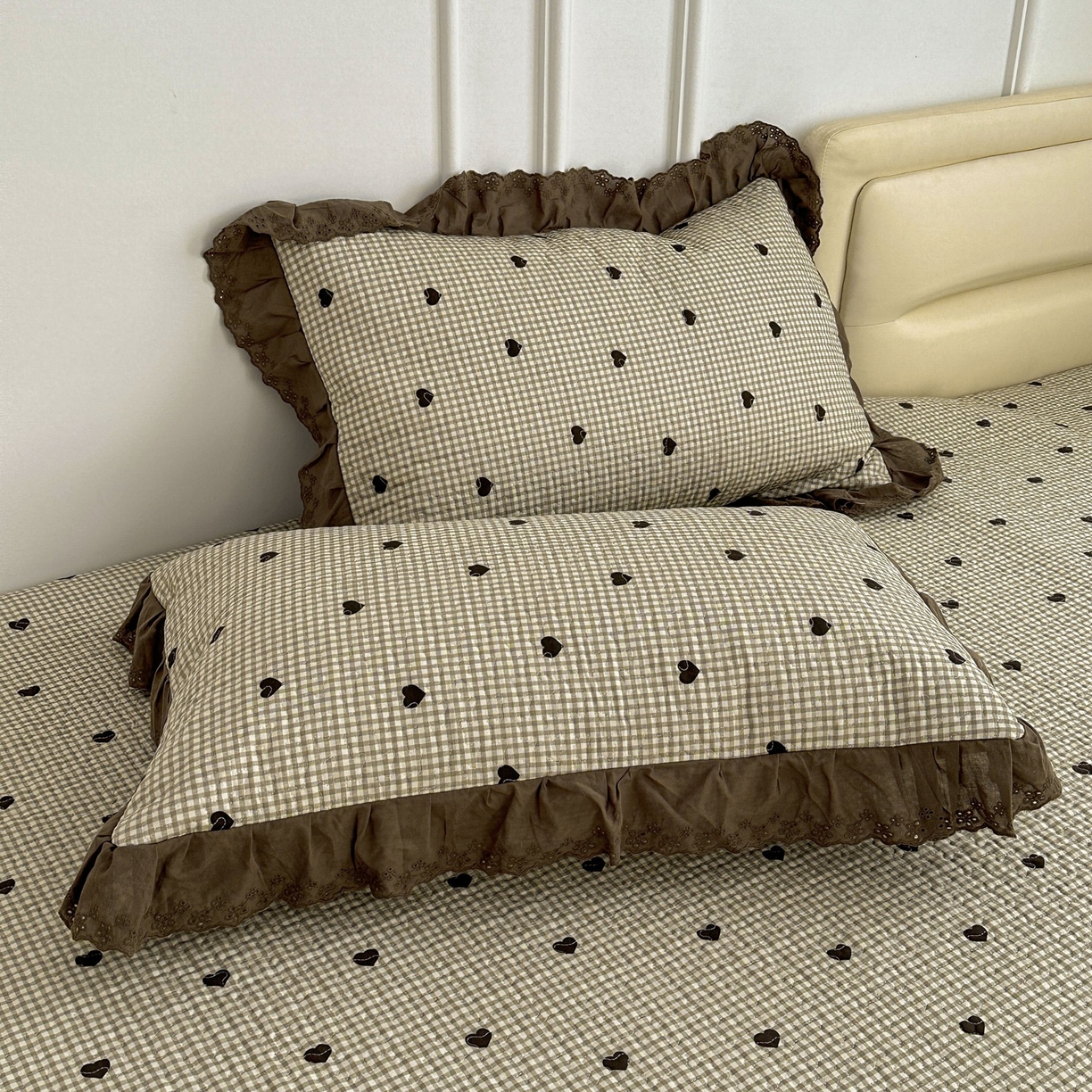 91家纺网 家纺一手货源 找家纺 暖居 2026年支持定制纯棉床盖三件套四件套大拼接床专用榻榻米农村大炕盖直角系列 雅格~包边款