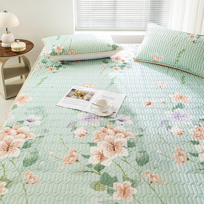 91家纺网 家纺一手货源 找家纺 （总）美丽折家纺2025年新款0.6厚床笠款乳胶凉席三件套