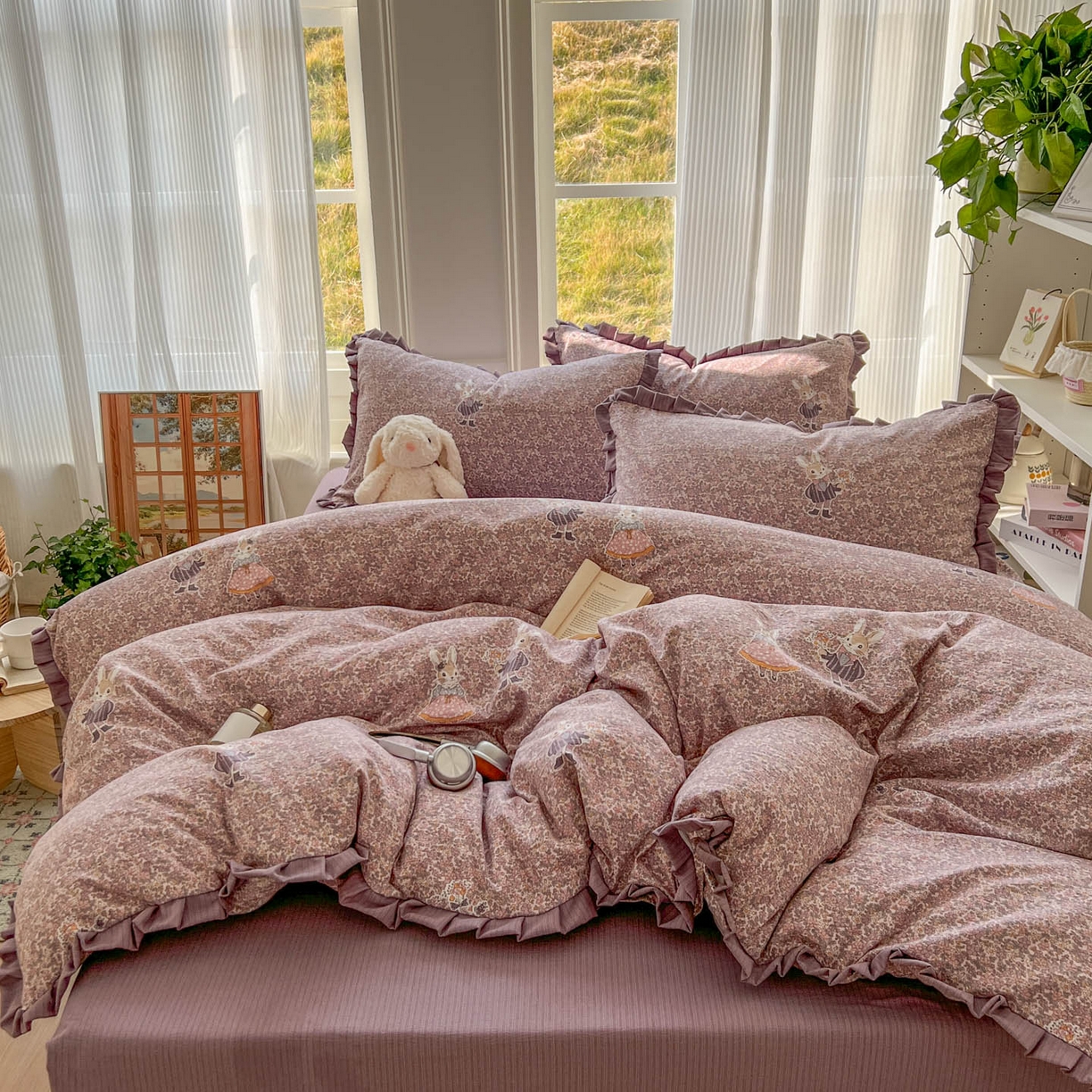 91家纺网 家纺一手货源 找家纺 （总）亨通家纺 2026新款亲肤棉花边四件套