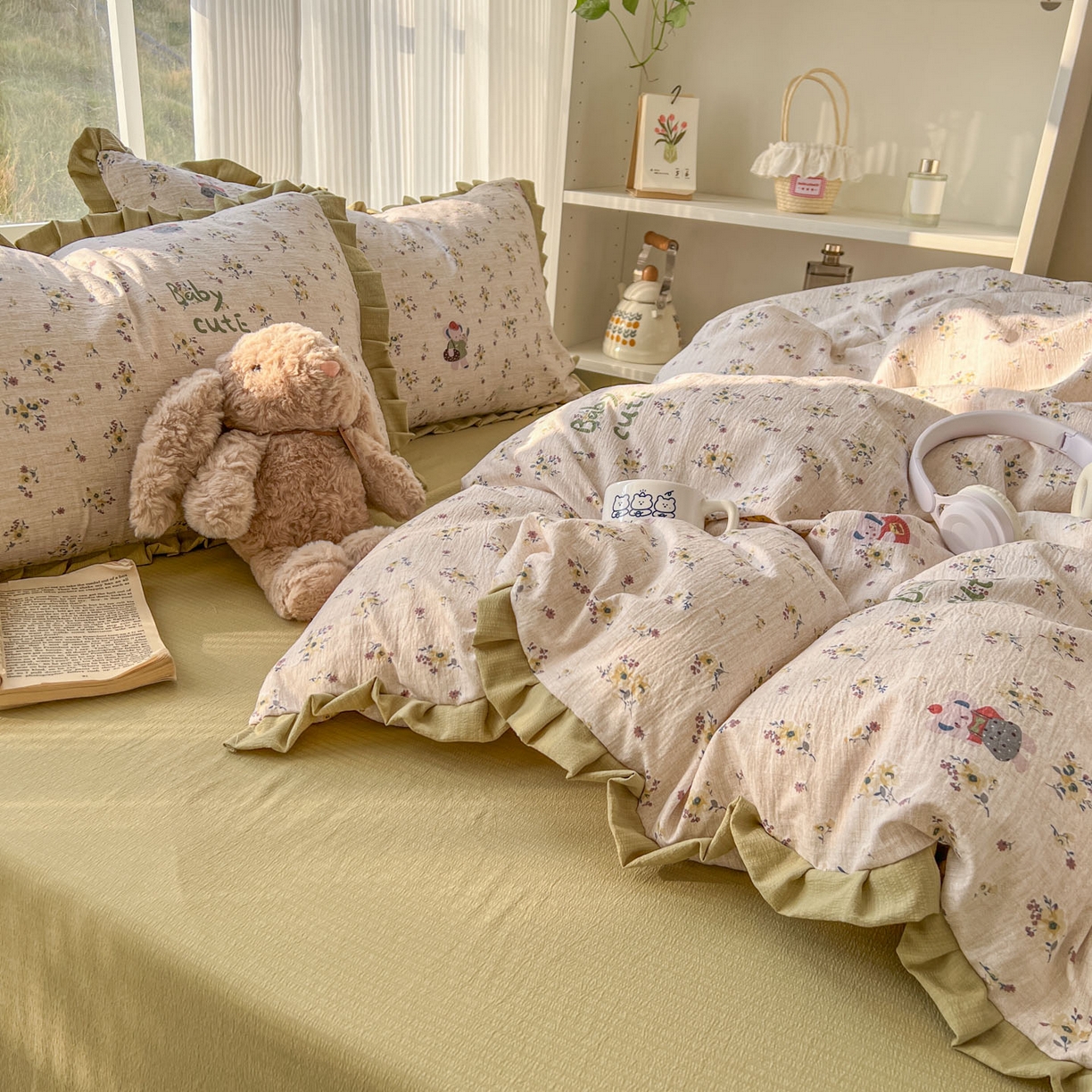 91家纺网 家纺一手货源 找家纺 （总）亨通家纺 2026新款亲肤棉花边四件套