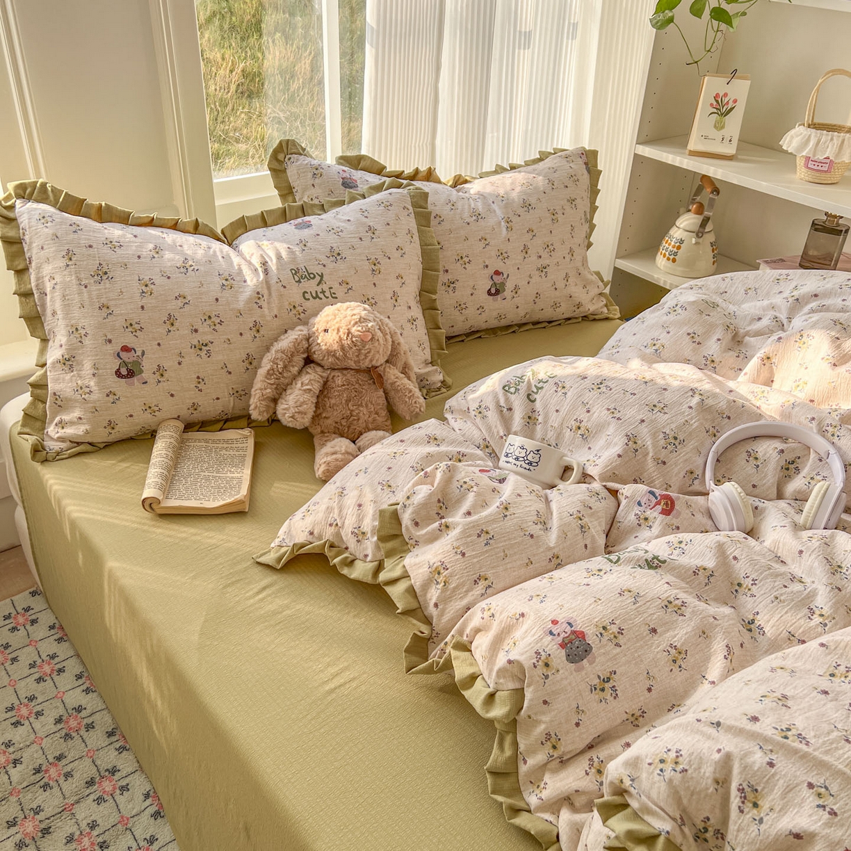 91家纺网 家纺一手货源 找家纺 （总）亨通家纺 2026新款亲肤棉花边四件套