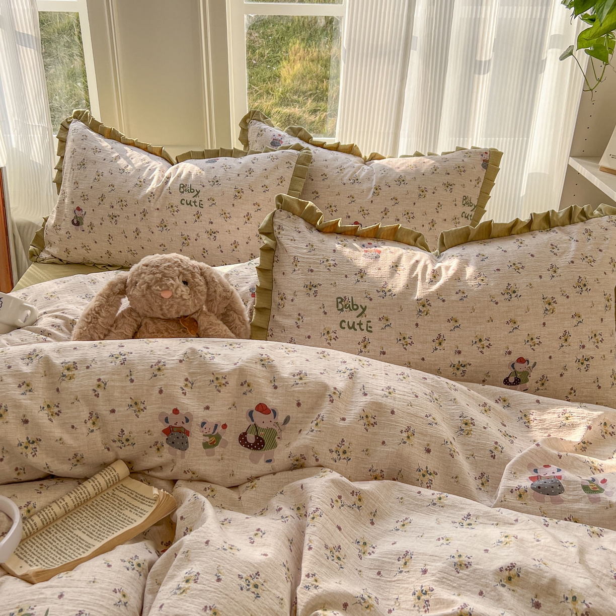 91家纺网 家纺一手货源 找家纺 （总）亨通家纺 2026新款亲肤棉花边四件套